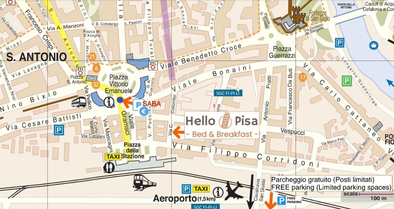 Hello Pisa B&B Bagian luar foto
